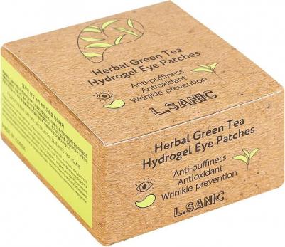 Гидрогелевые патчи с экстрактом зеленого чая Herbal Green Tea Hydrogel Eye Patches – фото 15