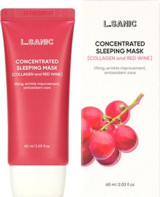 Концентрированная ночная маска с красным вином Collagen & Red Wine Concentrated Sleeping Mask – фото 1