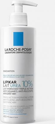 Увлажняющее молочко Lipikar Lait Urea 10% для тела тройного действия, 400 мл – фото 2