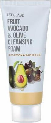 Пенка для умывания Fruit Avocado&Olive Cleansing Foam с экстрактом авокадо