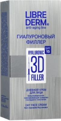 Гиалуроновый 3d филлер дневной крем SPF15 30мл 4620002184919 – фото 8
