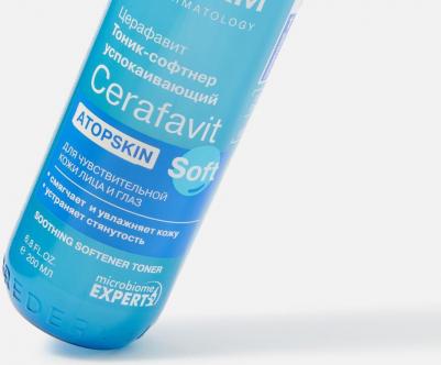 Успокаивающий тоник-софтнер CERAFAVIT с церамидами и пребиотиком 200 мл – фото 3
