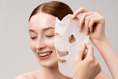 Маска для лица увлажняющая и улучшающая цвет лица "Premium Face Mask Lavender. Лаванда с острова Хоккайдо", 7 штук, 130 г – фото 9