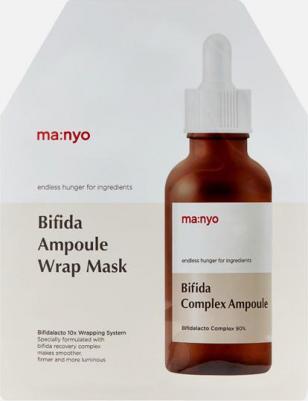 Ma:nyo Оздоравливающая гидрогелевая маска с бифидо/лактобактериями BIFIDA AMPOULE WRAP MASK,35г