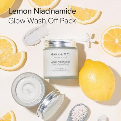 Маска глиняная для лица c лимоном и ниацинамидом | Lemon Niacinamide Glow Wash Off Pack 125g – фото 13