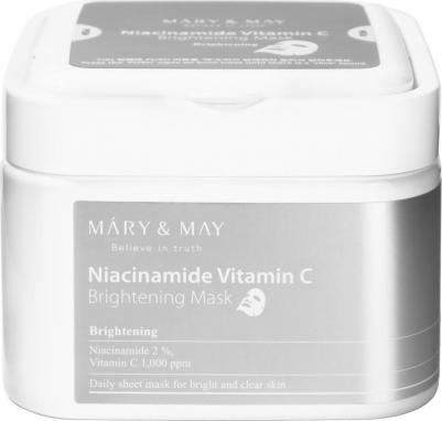 Набор тканевых масок осветляющих | Niacinamide Vitamin C Brightening Mask 30ea – фото 1