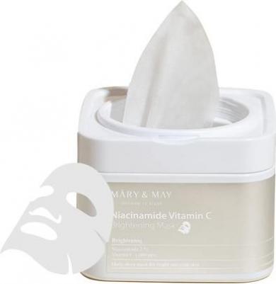 Набор тканевых масок осветляющих | Niacinamide Vitamin C Brightening Mask 30ea – фото 7
