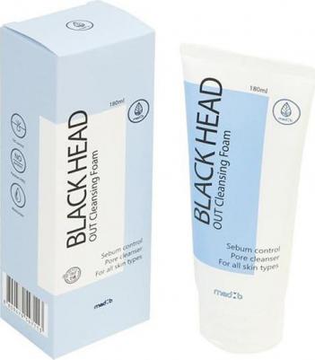 Пенка для умывания Black Head Out Cleansing Foam с черным углем 180 мл – фото 2