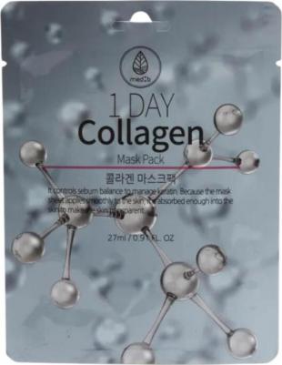 Тканевая маска для лица с коллагеном,Collagen Mask, 1 Day, 27 г – фото 1
