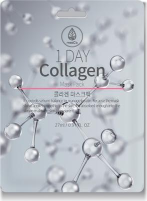 Тканевая маска для лица с коллагеном,Collagen Mask, 1 Day, 27 г – фото 3