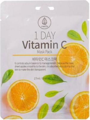 Тканевая маска для осветления и придания энергии коже лица с экстрактом витамина С, 27 мл – фото 4