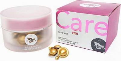 Корейская сыворотка в капсулах CARE CC Gold F20 с экстрактом листьев камелии и стволовыми клетками альпийской розы, 30 капсул – фото 5