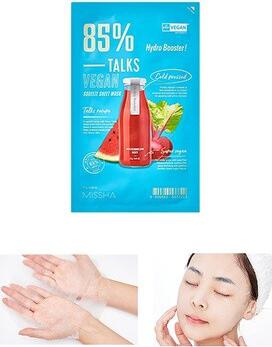 Маска увлажняющая для лица TALKS VEGAN SQUEEZE SHEET MASK [HYDRO BOOSTER] 27 гр – фото 5