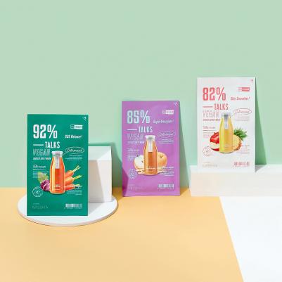 Маска увлажняющая для лица TALKS VEGAN SQUEEZE SHEET MASK [HYDRO BOOSTER] 27 гр – фото 12