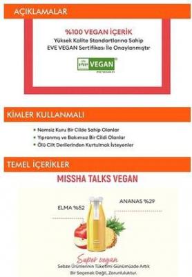 Маска увлажняющая для лица TALKS VEGAN SQUEEZE SHEET MASK [SUPER ENERGIZER] 27 гр – фото 6