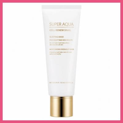 Ночная маска Super Aqua Cell Renew Snail Sleeping Mask – фото 9