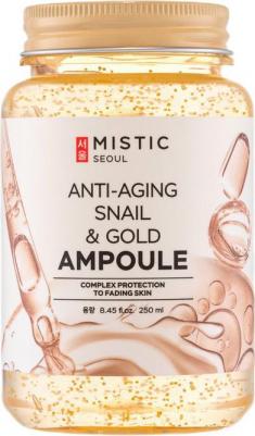Сыворотка для лица Лифтинг-сыворотка с муцином улитки и частицами золота Anti-Aging Snail Mucin And Gold Ampoule 250 – фото 7