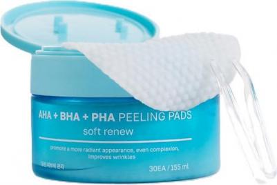 Диски для эксфолиации Отшелушивающие пэды мягкое обновление кожи с AHA, BHA и PHA кислотами – фото 2