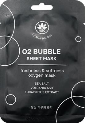 Маска для лица Тканевая маска Ультраочищающая пузырьковая O2 BUBBLE SHEET MASK 25.0 – фото 1