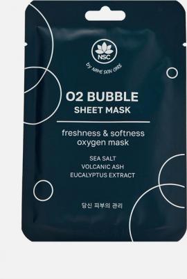 Маска для лица Тканевая маска Ультраочищающая пузырьковая O2 BUBBLE SHEET MASK 25.0