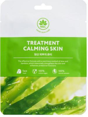 Тканевая маска для лица "Заживляющая и Успокаивающая" Sheet Face mask Treatment & Calming skin 1 шт – фото 4
