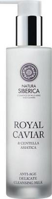 Молочко для умывания Деликатное очищающее молочко для лица, глаз и губ Royal Caviar Anti-Age Cleansing Milk 150