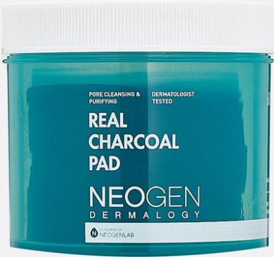 Отшелушивающие очищающие пэды с древесным углем Real Charcoal Pad