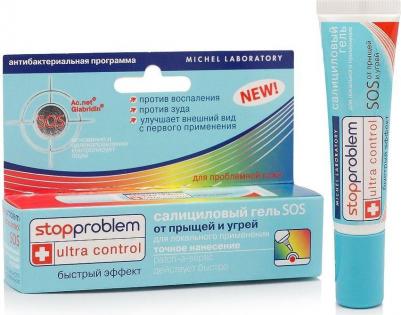 Гель для лица Салициловый гель SOS от прыщей для локального применения – фото 3