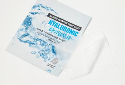Тканевая маска для лица с гиалуроновой кислотой NATURAL MOISTURE MASK SHEET - HYALURONIC 1 шт – фото 4
