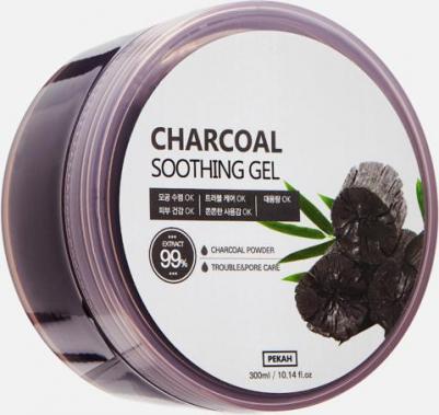 Гель для тела Универсальный гель для лица и тела с чёрным углём Charcoal Soothing Gel