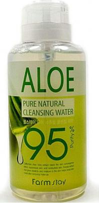 Очищающая вода с экстрактом алоэ Pure Therapy Cleansing Water Aloe, 500 мл – фото 1