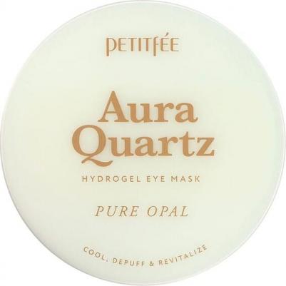Aura Quartz Hydrogel Eye Mask Гидрогелевые патчи для век с протеинами жемчуга 40 шт