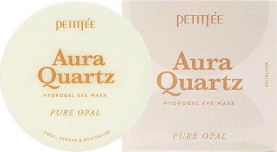 Aura Quartz Hydrogel Eye Mask Гидрогелевые патчи для век с протеинами жемчуга 40 шт – фото 5
