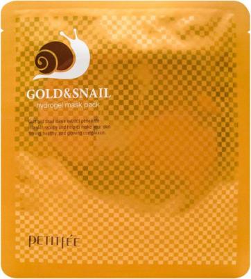 KOELF Гидрогелевая маска для лица с золотом и фильтратом улитки Gold&snail hydrogel mask pack – фото 13