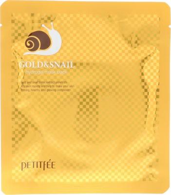 KOELF Гидрогелевая маска для лица с золотом и фильтратом улитки Gold&snail hydrogel mask pack – фото 14
