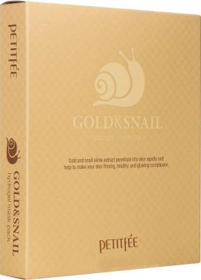 KOELF Гидрогелевая маска для лица с золотом и фильтратом улитки Gold&snail hydrogel mask pack – фото 15