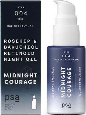 Ретиноловое ночное масло с шиповником и бакучиолом MIDNIGHT COURAGE: Rosehip & Bakuchiol Night Oil 15 мл