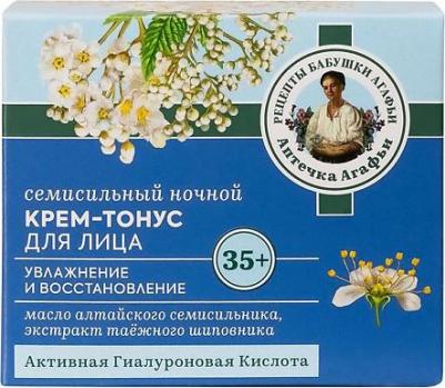 Крем-тонус для лица Ночной Семисильный 35+", 50 мл