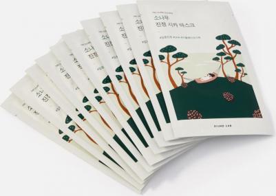 Успокаивающая маска с экстрактами сосны и центеллы Pine Calming Cica Mask Sheet, 27 мл*10 шт – фото 1