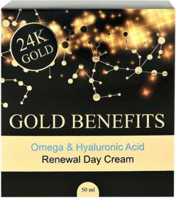 Крем для лица Gold Benefits с гиалуроновой кислотой и омега 3 дневной 50 мл – фото 1