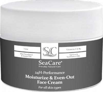 Увлажняющий и Выравнивающий Крем для Лица с Мочевиной, Витаминами Е и В5, Алоэ Вера и Натуральными Маслами