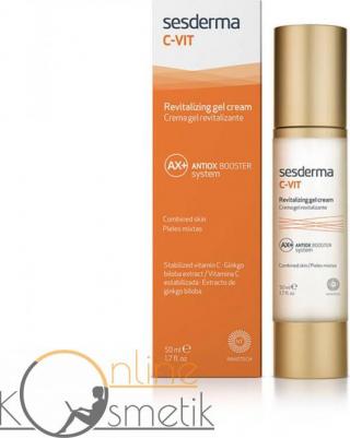 C-Vit Revitalizing Gel Cream - Крем-гель омолаживающий, 50 мл – фото 4