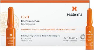 Сыворотка интенсивная для лица 12% / C-VIT Intensive serum 10 х 1,5 мл – фото 5