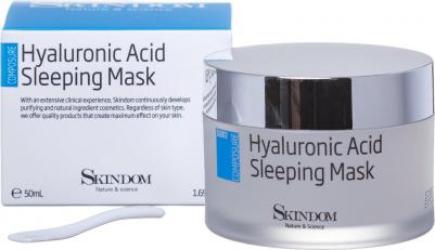 Маска ультраувлажняющая ночная с гиалуроновой кислотой / HYALURONIC ACID SLEEPING MASK 50 мл – фото 5