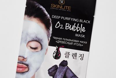 Черная пузырьковая маска "Древесный уголь" – фото 2