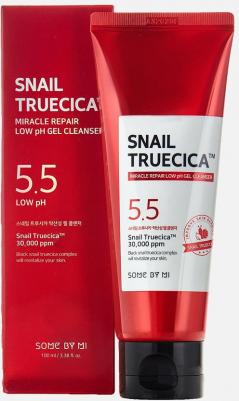 Гель для умывания восстанавливающий с муцином улитки Snail Truecica Miracle Repair Low pH Gel Cleanser, 100мл – фото 3