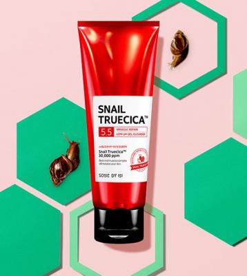 Гель для умывания восстанавливающий с муцином улитки Snail Truecica Miracle Repair Low pH Gel Cleanser, 100мл – фото 13