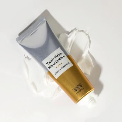 Крем для рук с ароматом ванили, корейская косметика 50мл Touch Holic Hand Cream Vanilla Sunshine – фото 2