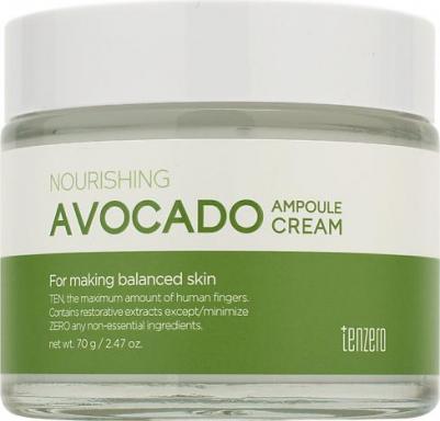 Тензеро Nourishing Avocado Ampoule Cream Крем для лица питательный ампульный с экстрактом авокадо 70г / корейская косметика