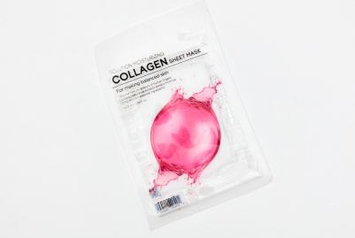 Тканевая маска для лица с гидролизованным коллагеном / Solution Moisturizing Collagen Sheet Mask – фото 2